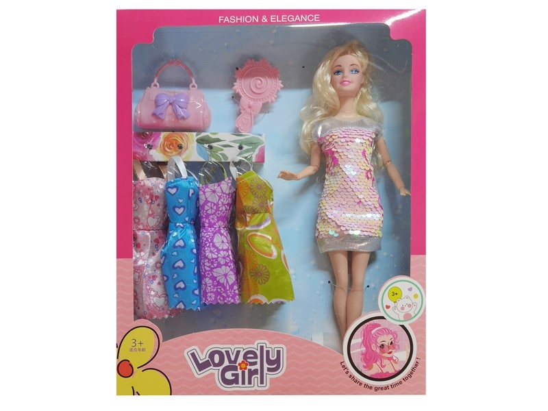 11.5” SOLID BODY DOLL W/ACCESSORIES - HP1164359