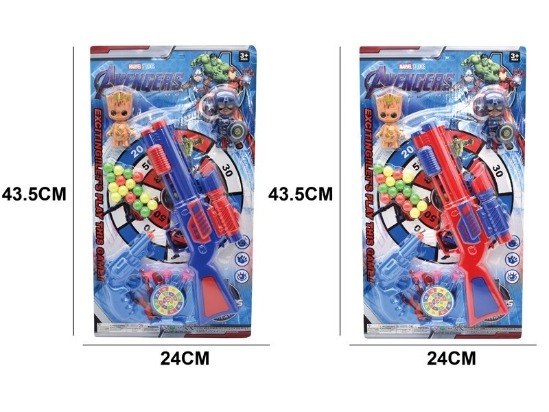PINGPONG GUN SET，RED/BLUE - HP1164384