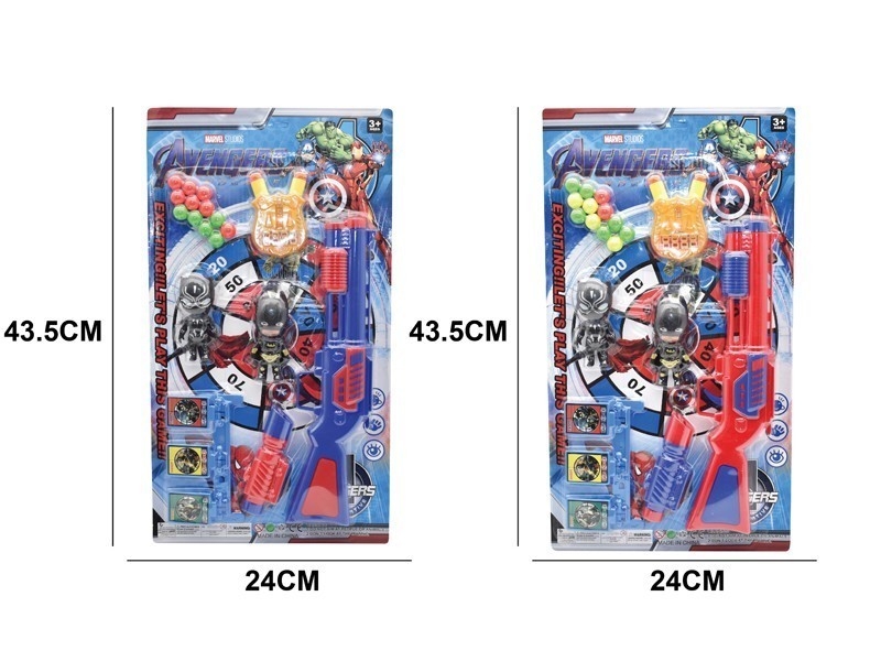 PINGPONG GUN SET，RED/BLUE - HP1164385