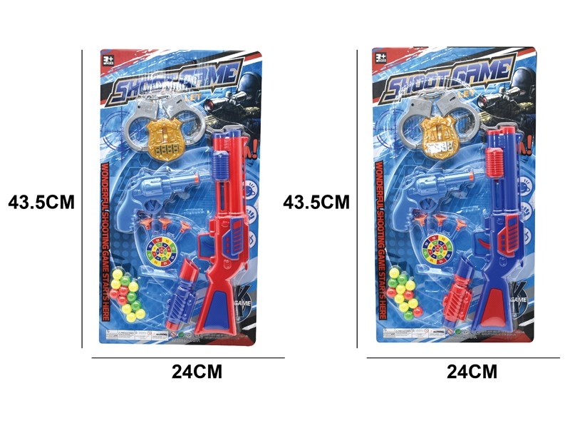 PINGPONG GUN SET，RED/BLUE - HP1164410