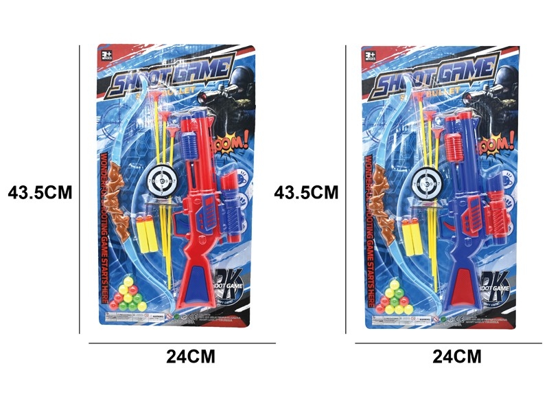 PINGPONG GUN SET，RED/BLUE - HP1164411