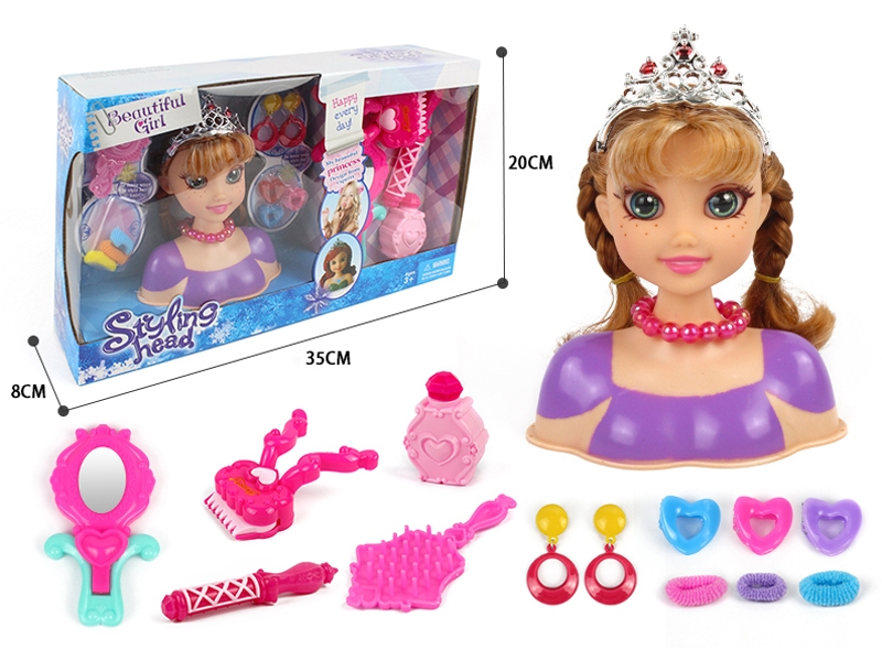 DOLL HEAD W/BEAUTY SET - HP1165743