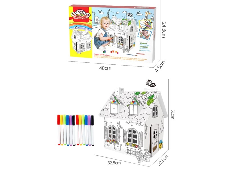 DIY PAINTING & PUZZLE（12PCS WATER COLOR PEN) - HP1165759