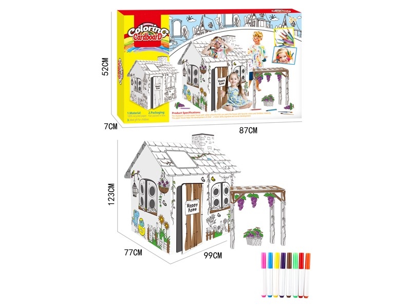 DIY PAINTING & PUZZLE（8PCS WATER COLOR PEN) - HP1165760