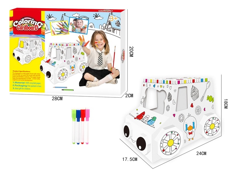DIY PAINTING & PUZZLE（4PCS WATER COLOR PEN) - HP1165768