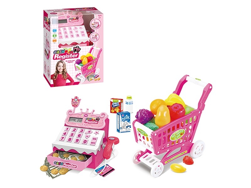 CASH REGISTER & SHOPPING CART W/LIGHT & MUSIC & NOT INCLUDED BATTERY - HP1165956