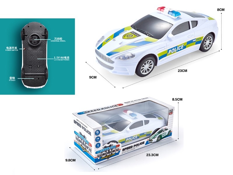B/O BUMP & GO POLICE CAR W/LIGHT & MUSIC - HP1166164