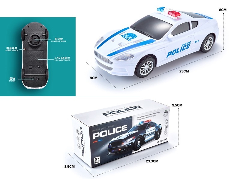 B/O BUMP & GO POLICE CAR W/LIGHT & MUSIC - HP1166173