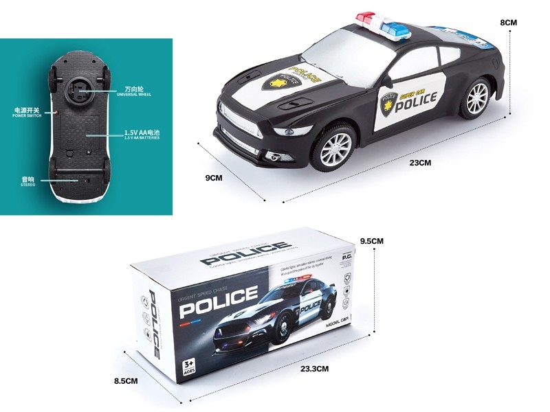 B/O BUMP & GO POLICE CAR W/LIGHT & MUSIC - HP1166174