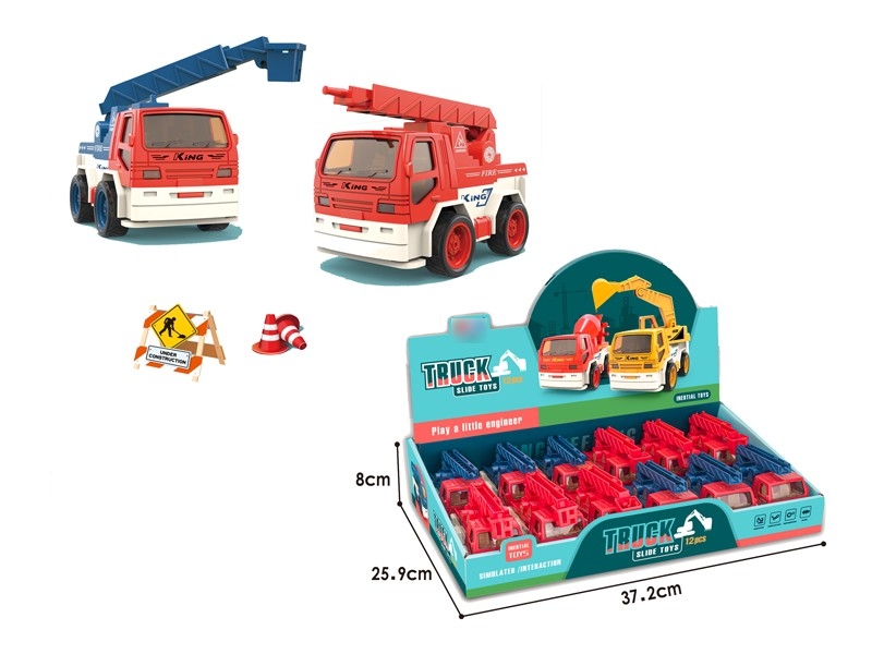 FRICTION CONSTRUCTION CAR 12PCS/DISPLAY - HP1166362