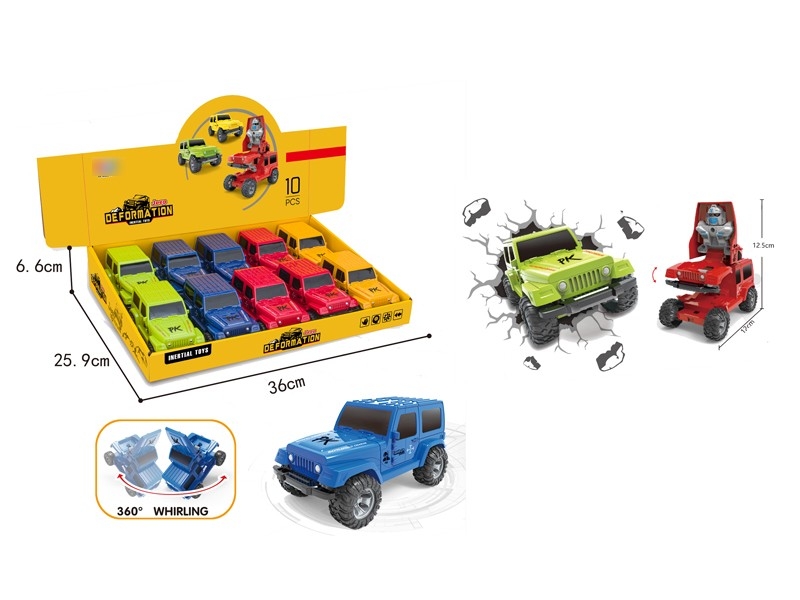 DEFORMATION CAR 10PCS/DISPLAY - HP1166364
