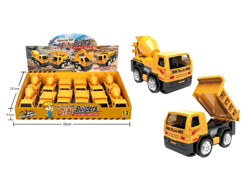 FRICTION CONSTRUCTION CAR 12PCS/DISPLAY - HP1166369
