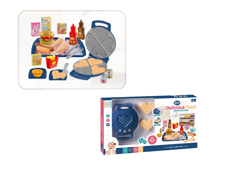 KITCHEN SET +FAST FOOD SET W/MUSIC，INCLUDE BATTER - HP1166576