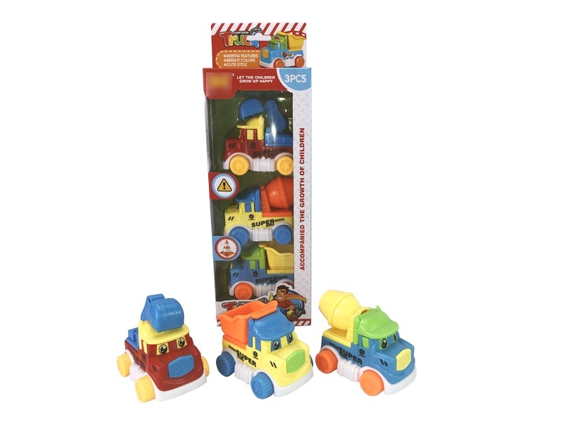 FRICTION CARTOON CAR 3PCS - HP1167206