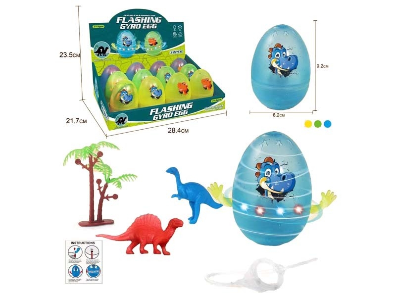 FLASHING GYRO EGG 12PCS/DISPLAY - HP1167687