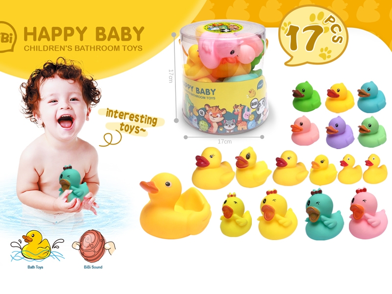 VINYL BATH TOYS 17PCS - HP1167784