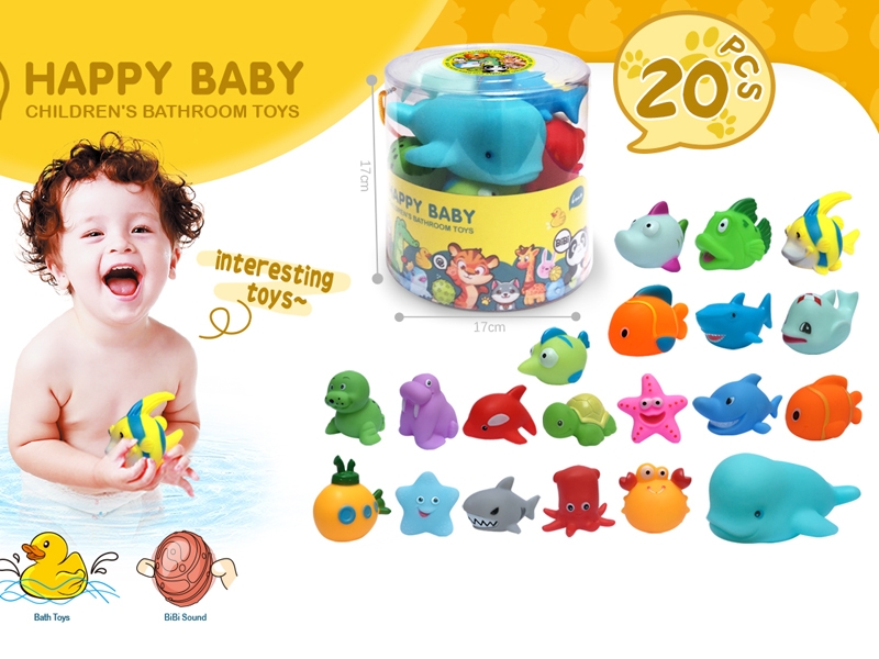 VINYL BATH TOYS 20PCS - HP1167786