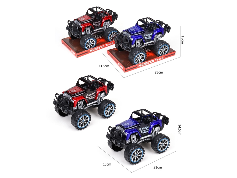 FRICTION CAR，RED/BLUE - HP1167832