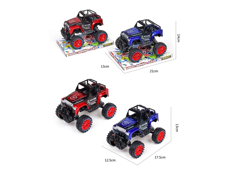 FRICTION CLIMBING CAR，RED/BLUE - HP1167834