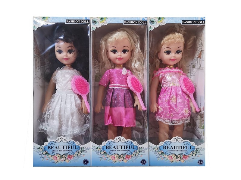 18“ BLOW MOLD DOLL W/MUSIC，3ASST - HP1168283