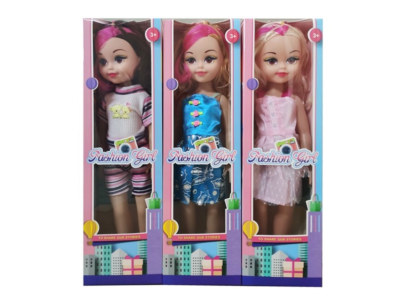 18“ BLOW MOLD DOLL W/MUSIC，3ASST - HP1168290