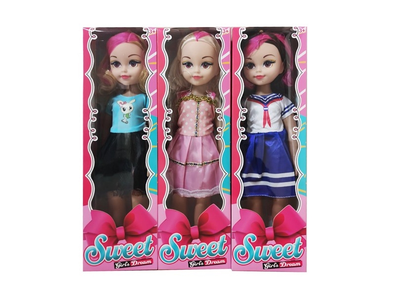 18“ BLOW MOLD DOLL W/MUSIC，3ASST - HP1168291
