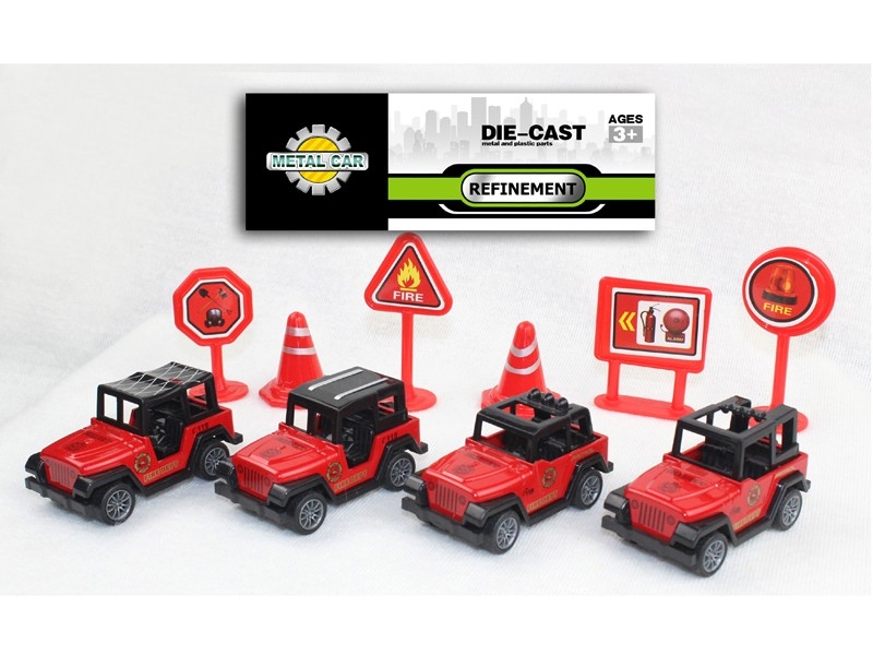PULL BACK DIE CAST FIRE TRUCK - HP1168730