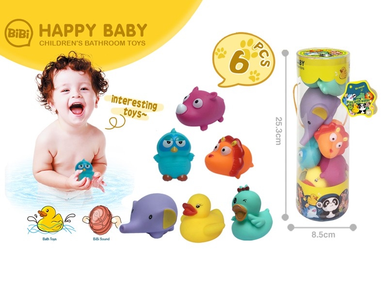 VINYL BATH TOYS 6PCS - HP1169078