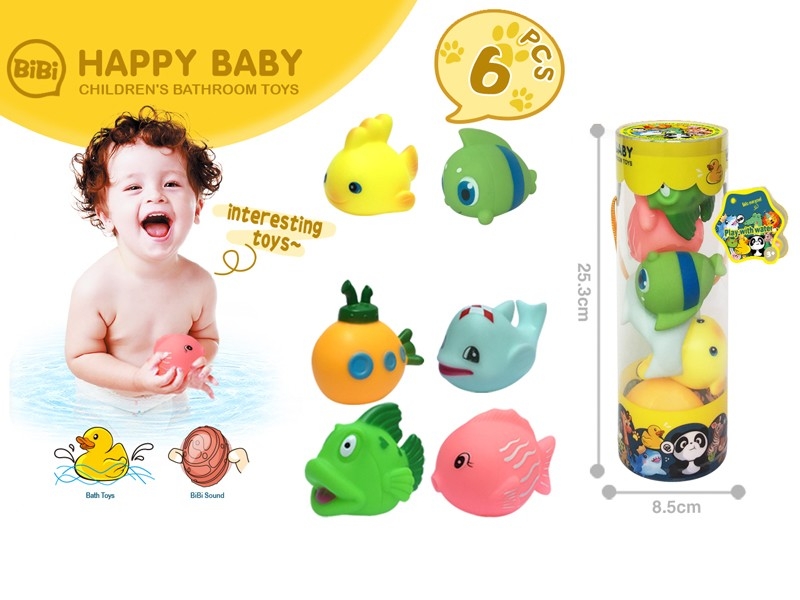 VINYL BATH TOYS 6PCS - HP1169084