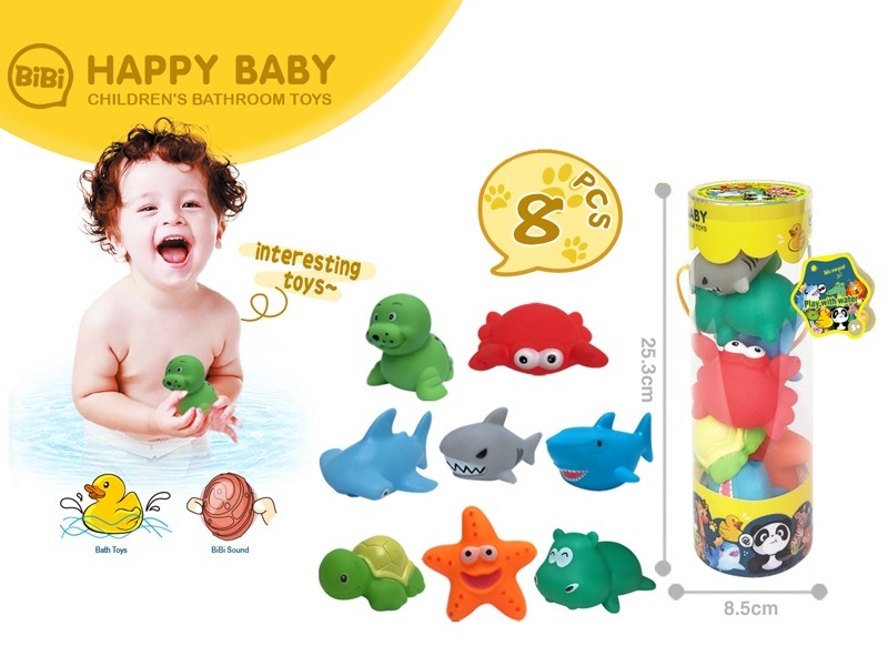 VINYL BATH TOYS 8PCS - HP1169086