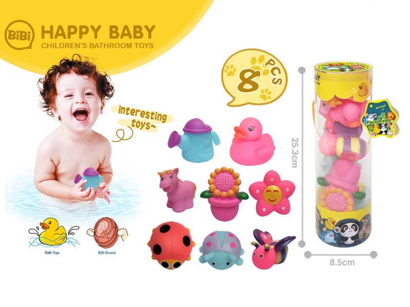VINYL BATH TOYS 8PCS - HP1169088