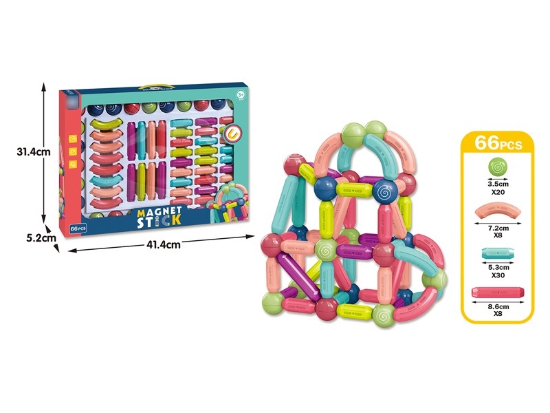 MAGNETIC STICKS 66PCS - HP1169522