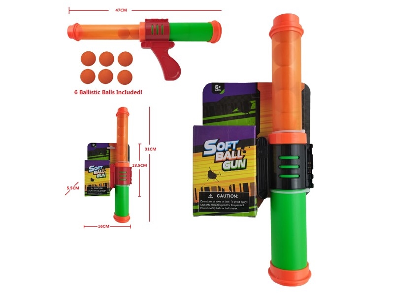 SOFT SHOOTING GUN RED/BLACK - HP1169602