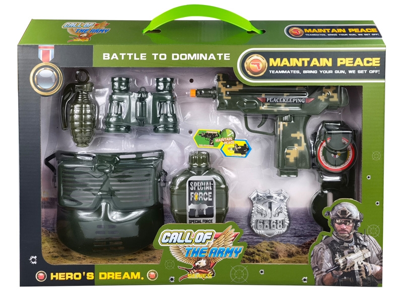 MILITARY SET (GUN INCLUDED BUTTON CELL BATTERIES) - HP1170272