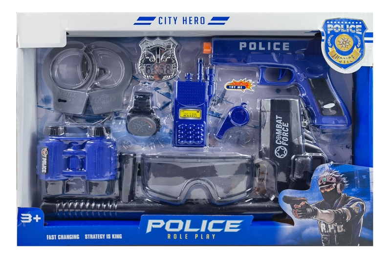 MILITARY SET (GUN W/LIGHT & SOUND, INCLUDED BUTTON CELL BATTERIES) - HP1170277