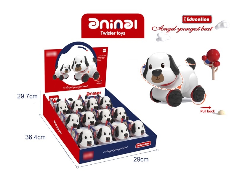 PULL BACK DOG 12PCS/DISPLAY - HP1170702