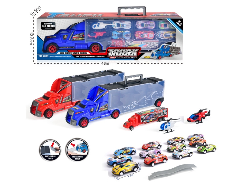 FREE WAY CONTAINER TRUCK W/6 PCS FREE WAY CAR & ACCESORIES - HP1171055