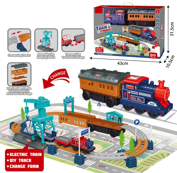 B/O TRACK TRAIN + FREE WAY STORAGE TRAIN - HP1171090