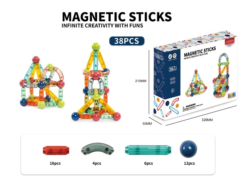 MAGNETIC STICKS 38PCS - HP1171588