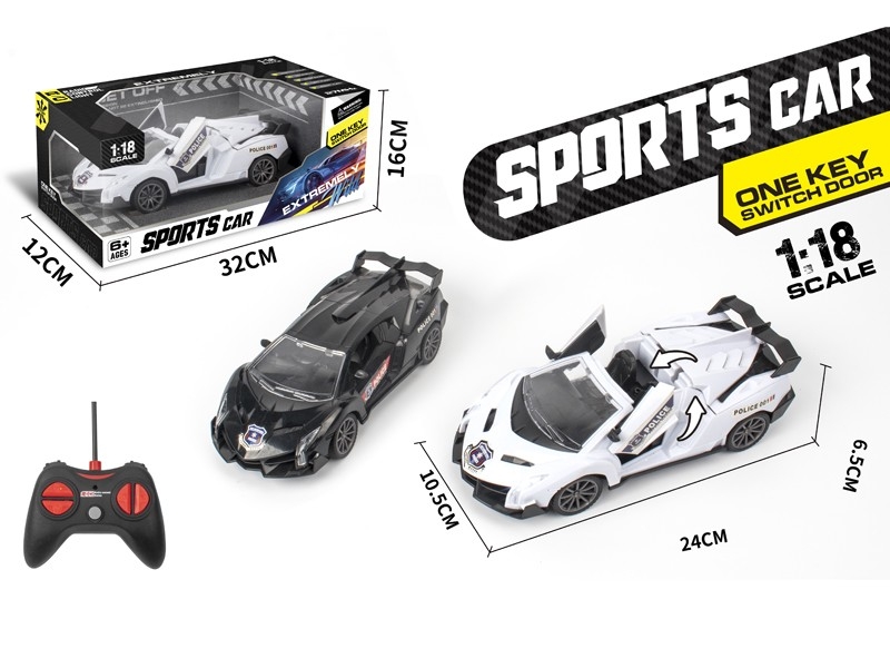 1:18五通遥控一键敞篷警车 - HP1171627
