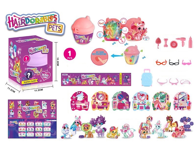 PET HAIRDRESSING SET W/ACCESSORIES - HP1172079