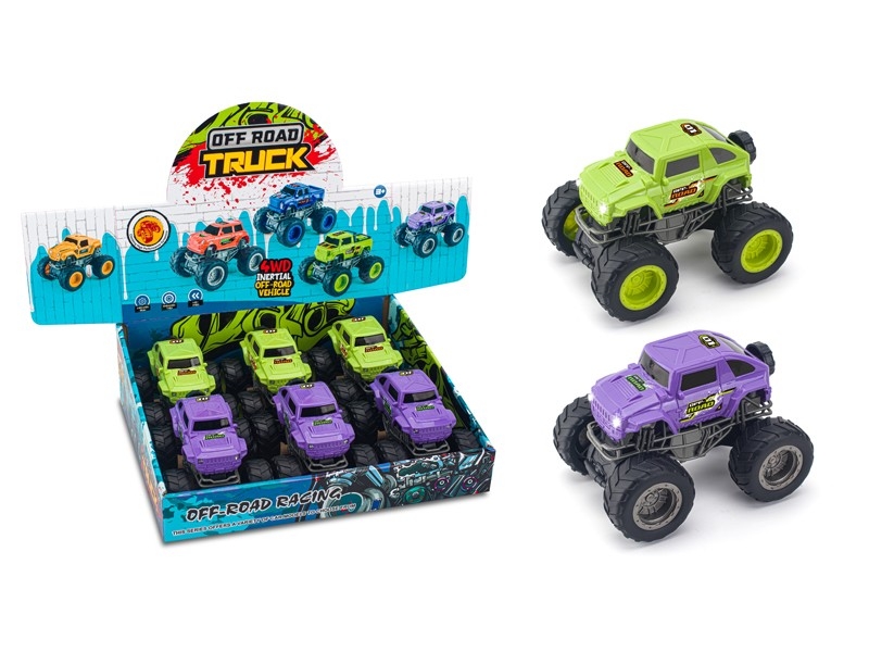 DOUBLE FRICTION CAR W/LIGHT & SOUND，6PCS/DISPLAY - HP1172132