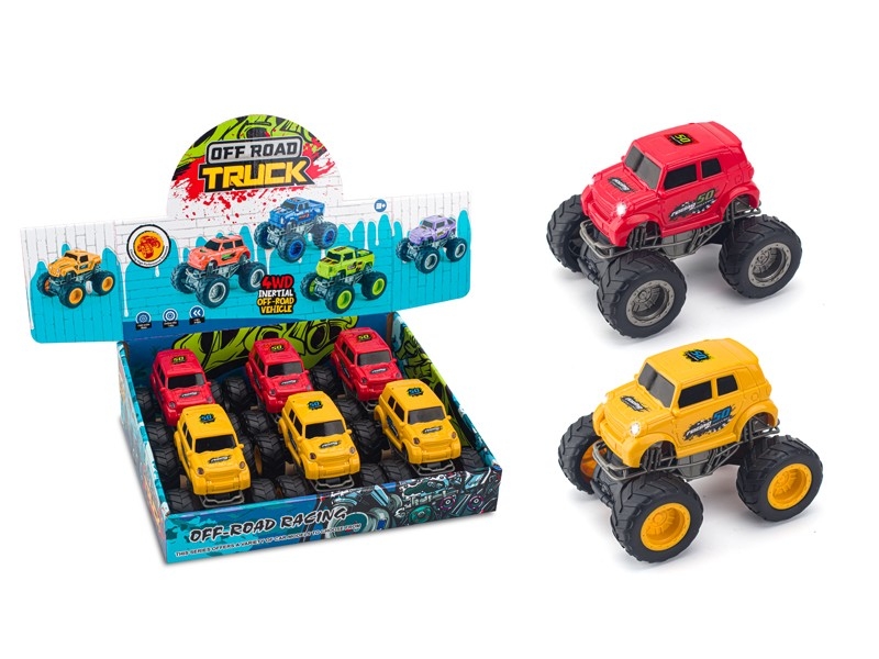 DOUBLE FRICTION CAR W/LIGHT & SOUND，6PCS/DISPLAY - HP1172134