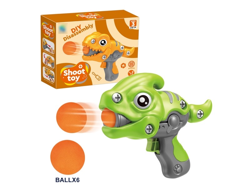 DIY ASSEMBLE DINOSAUR SOFT SHOOTING GUN - HP1172260