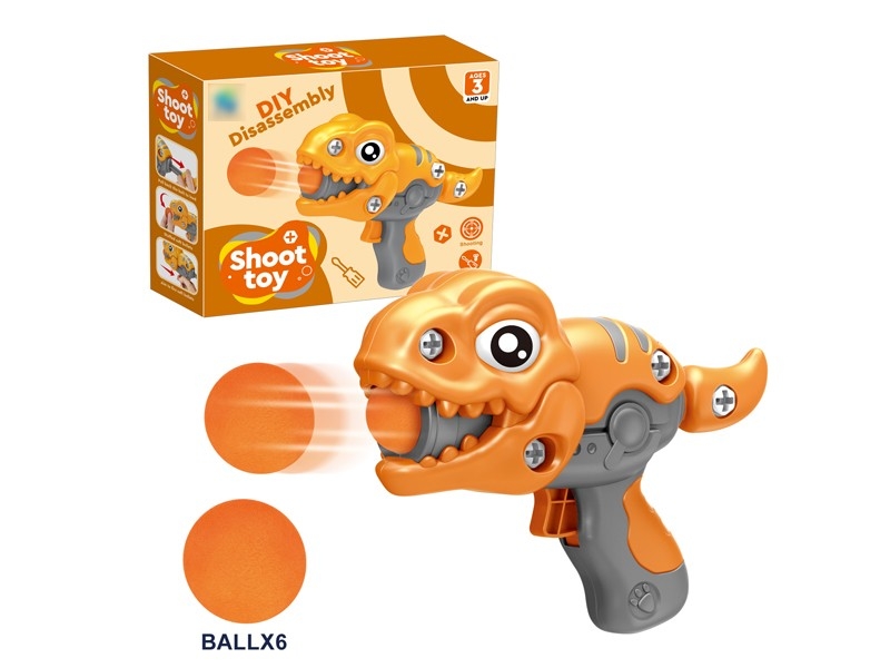 DIY ASSEMBLE DINOSAUR SOFT SHOOTING GUN - HP1172278