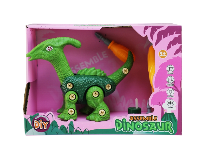 ASSEMBLE DINOSAUR W/LIGHT & MUSIC & MOTOR DRILL - HP1172813