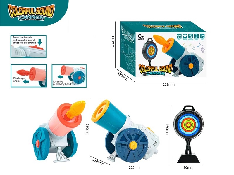 B/O CANNON W/MUSIC & ROCKET PROJECTILE 3PCS - HP1172934