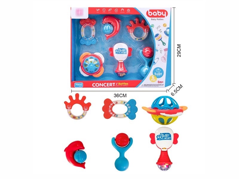 BABY RATTLE 6PCS - HP1173097