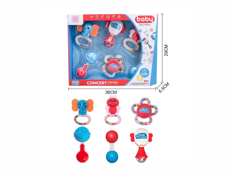 BABY RATTLE 6PCS - HP1173099