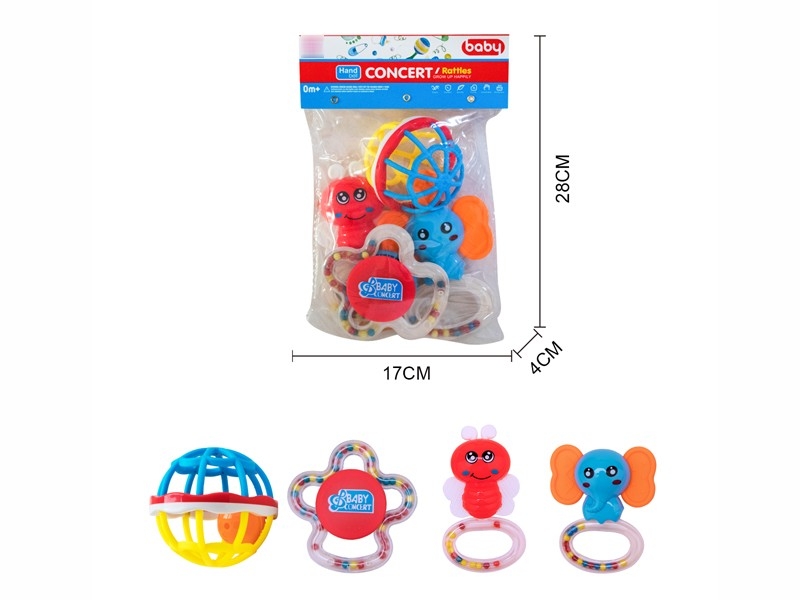 BABY RATTLE 4PCS - HP1173140